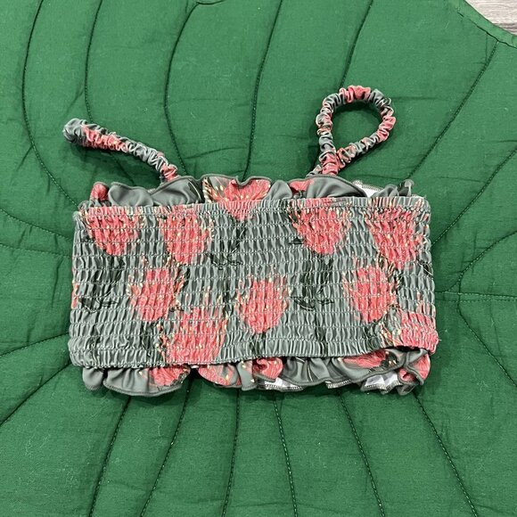 Kalokini 4T-5T Protea Smocked Bikini Swim Top - Picture 1 of 3